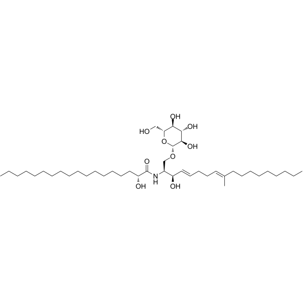 Cerebroside D Chemical Structure Cerebroside D (Synonyms: 脑苷脂D)