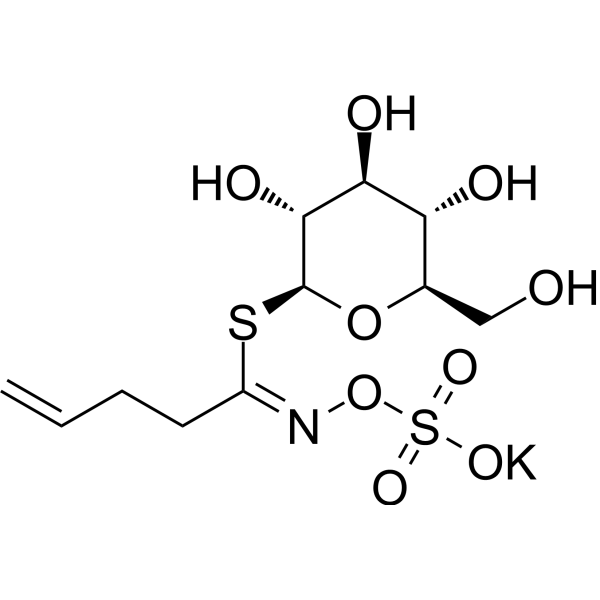 Gluconapin potassium Chemical Structure Gluconapin potassium
