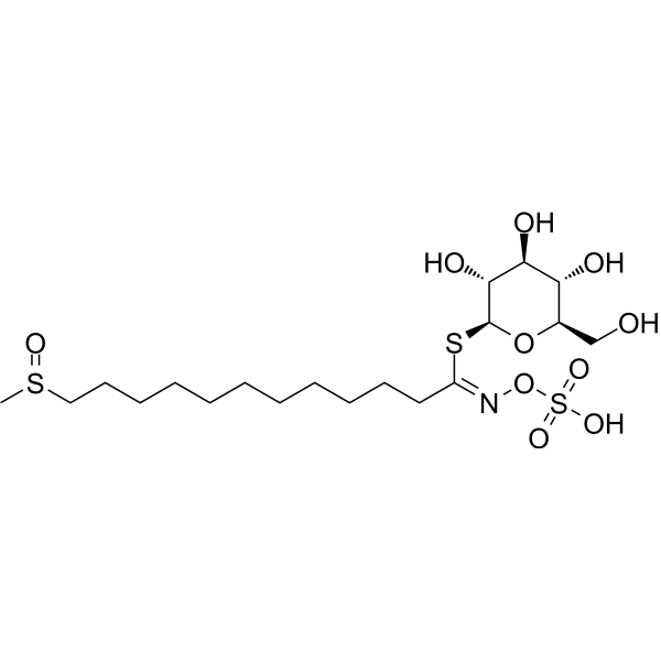 11-(Methylsulfinyl)undecyl-glucosinolate Chemical Structure 11-(Methylsulfinyl)undecyl-glucosinolate