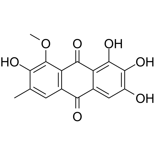 1,2,3,7-Tetrahydroxy-8-methoxy-6-methyl-9,10-anthraquinone Chemical Structure 1,2,3,7-Tetrahydroxy-8-methoxy-6-methyl-9,10-anthraquinone