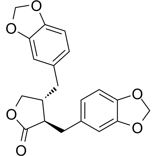 Hinokinin Chemical Structure Hinokinin (Synonyms: (-)-Hinokinin)
