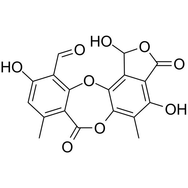 Norstictic acid Chemical Structure Norstictic acid