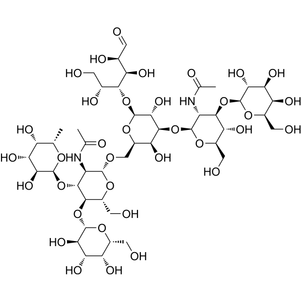 Monofucosyllacto-N-hexaose III Chemical Structure Monofucosyllacto-N-hexaose III (Synonyms: MFLNH III)