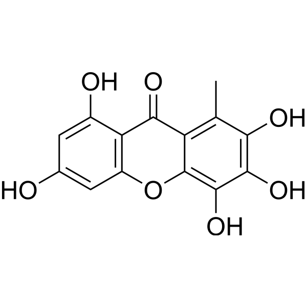 2,3,4,6,8-Pentahydroxy-1-methylxanthone Chemical Structure 2,3,4,6,8-Pentahydroxy-1-methylxanthone