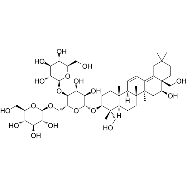 Clinodiside A Chemical Structure Clinodiside A (Synonyms: 断血流皂苷A)
