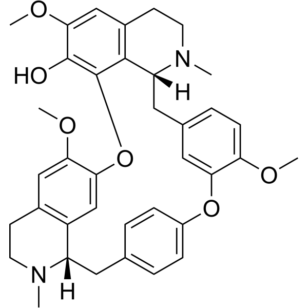 (R)-Fangchinoline Chemical Structure (R)-Fangchinoline (Synonyms: Thalrugosine; Thaligine)