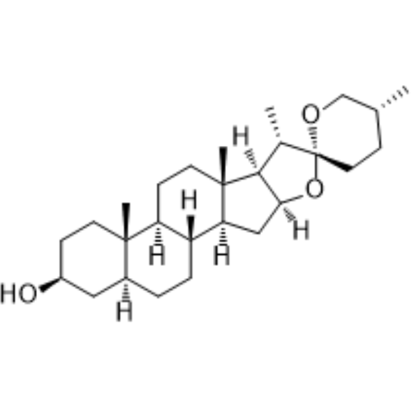 Tigogenin Chemical Structure Tigogenin (Synonyms: 剑麻皂苷元)