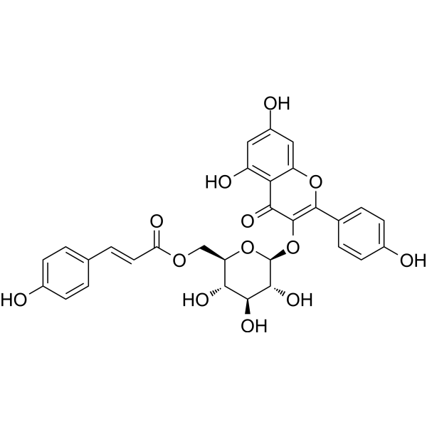 Tiliroside (Standard) Chemical Structure Tiliroside (Standard) (Synonyms: 银椴甙(标准品))
