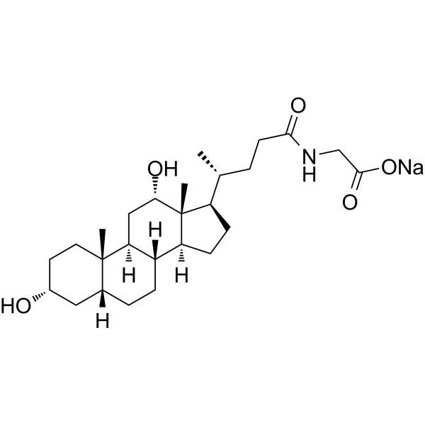 Glycodeoxycholate Sodium Chemical Structure Glycodeoxycholate Sodium (Synonyms: Sodium glycyldeoxycholate)