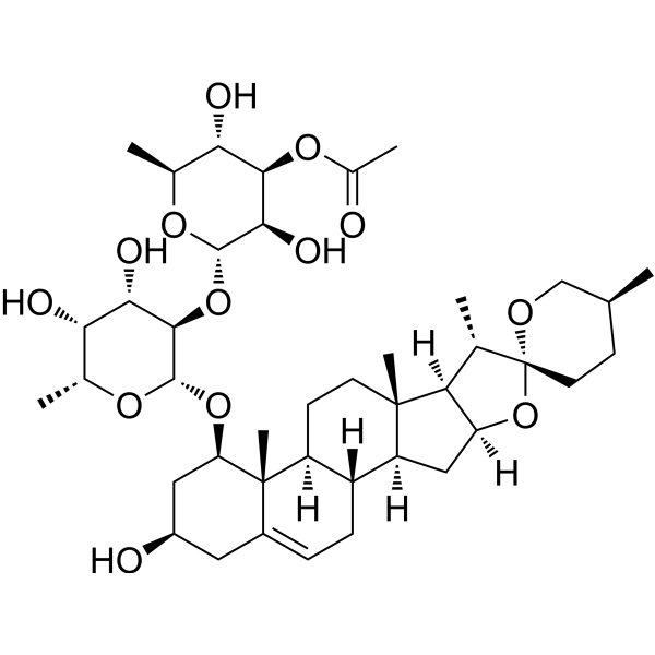 Lirioprolioside B Chemical Structure Lirioprolioside B (Synonyms: 山麦冬皂苷B)