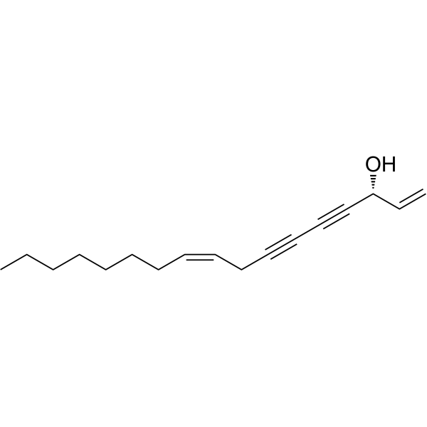Falcarinol Chemical Structure Falcarinol (Synonyms: 人参炔醇; Panaxynol; Carotatoxin)