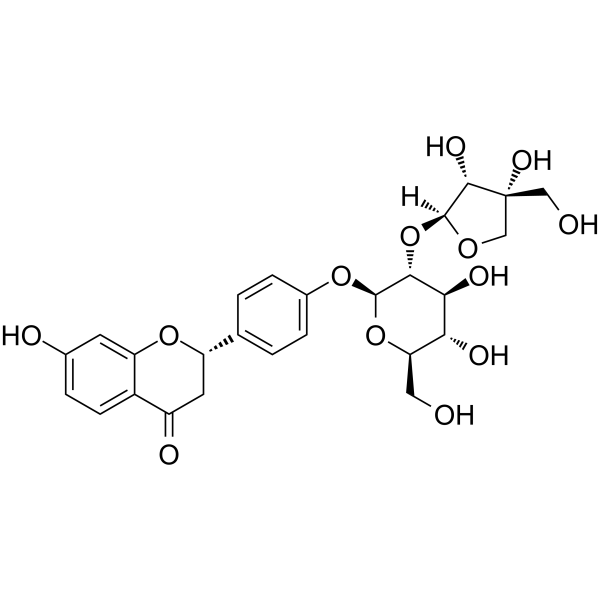 Liquiritin apioside Chemical Structure Liquiritin apioside