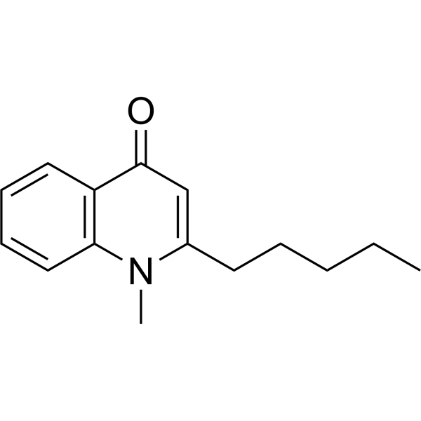 1-Methyl-2-pentyl-4(1H)-quinolinone Chemical Structure 1-Methyl-2-pentyl-4(1H)-quinolinone