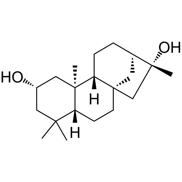 2,16-Kauranediol Chemical Structure 2,16-Kauranediol (Synonyms: Kaurane-2β,16-diol)