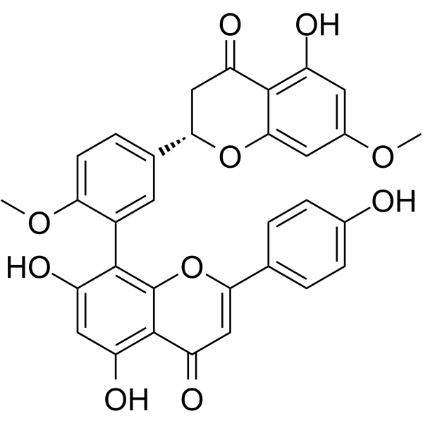 2,3-Dihydroamentoflavone 7,4'-dimethyl ether Chemical Structure 2,3-Dihydroamentoflavone 7,4