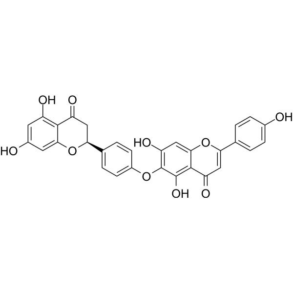 2,3-Dihydrohinokiflavone Chemical Structure 2,3-Dihydrohinokiflavone