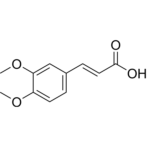 3,4-Dimethoxycinnamic acid Chemical Structure 3,4-Dimethoxycinnamic acid (Synonyms: 3,4-二甲氧基肉桂酸; O-Methylferulic acid)