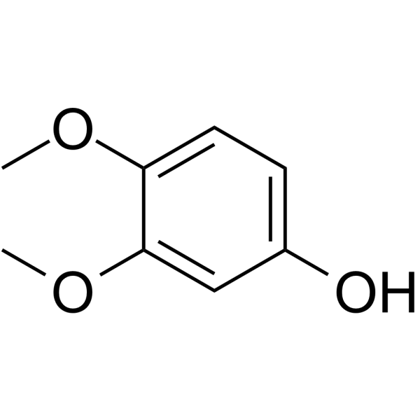 3,4-Dimethoxyphenol Chemical Structure 3,4-Dimethoxyphenol (Synonyms: 3,4-二甲氧基苯酚)