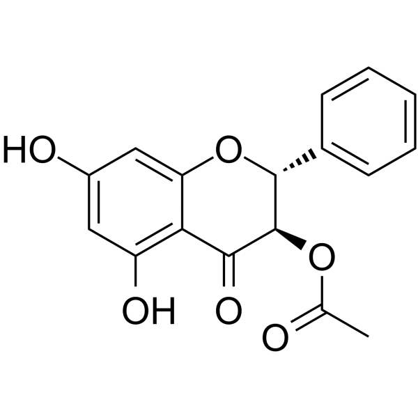 Pinobanksin 3-acetate Chemical Structure Pinobanksin 3-acetate