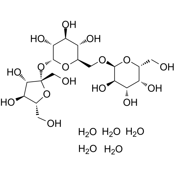 D(+)-Raffinose pentahydrate Chemical Structure D(+)-Raffinose pentahydrate (Synonyms: D(+)-五水棉子糖; D-Raffinose pentahydrate)