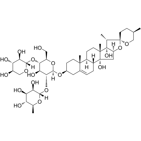Ophiopojaponin C Chemical Structure Ophiopojaponin C (Synonyms: 麦冬皂苷C)