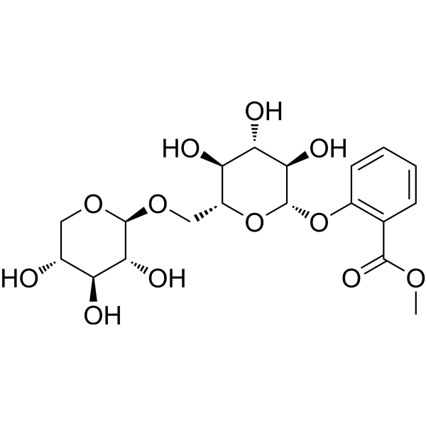 Gaultherin Chemical Structure Gaultherin (Synonyms: 冬绿苷)
