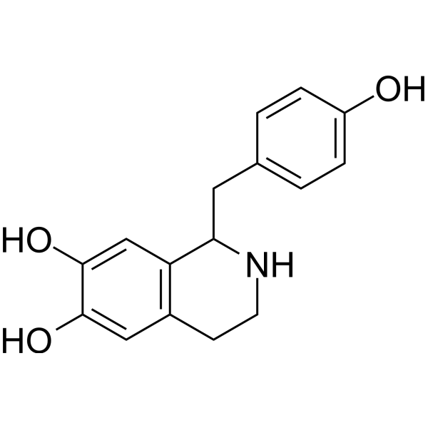 Higenamine Chemical Structure Higenamine (Synonyms: 去甲乌药碱; Norcoclaurine; Demethyl-Coclaurine)