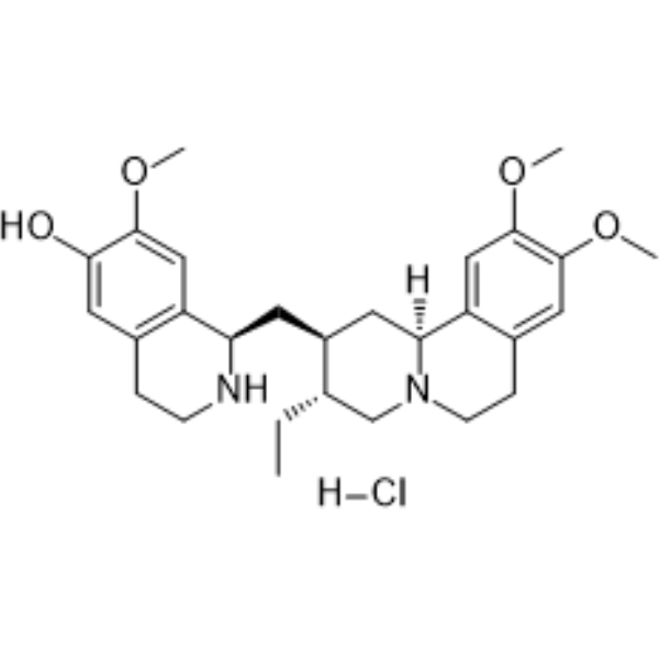 Cephaeline hydrochloride Chemical Structure Cephaeline hydrochloride (Synonyms: (-)-Cephaeline hydrochloride; NSC 32944 monohydrochloride)