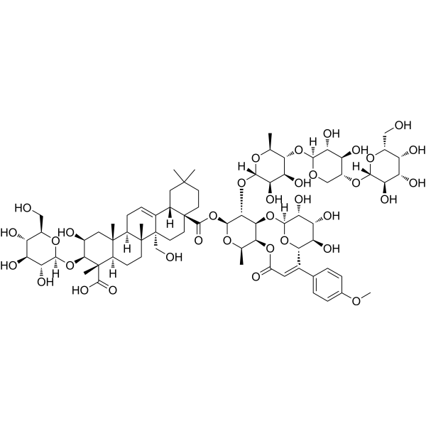 Onjisaponin B Chemical Structure Onjisaponin B (Synonyms: 远志皂苷B)