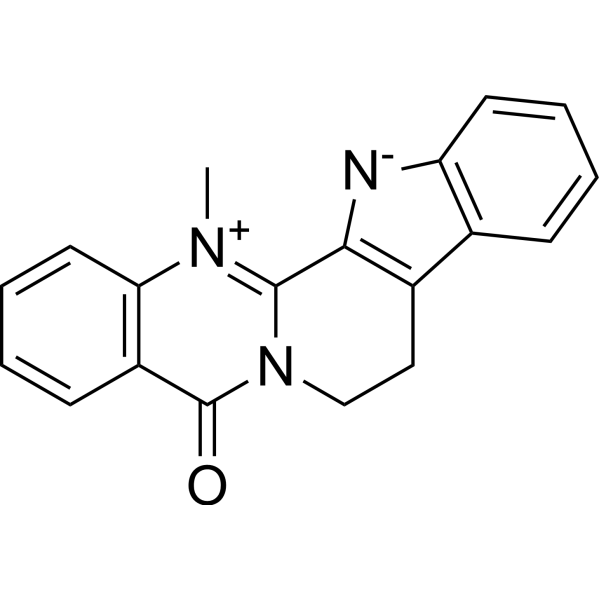 Dehydroevodiamine Chemical Structure Dehydroevodiamine (Synonyms: 去氢吴茱萸碱)