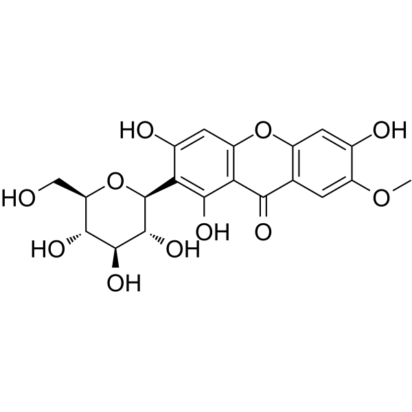 7-O-Methylmangiferin Chemical Structure 7-O-Methylmangiferin (Synonyms: 7-O-甲基芒果素)