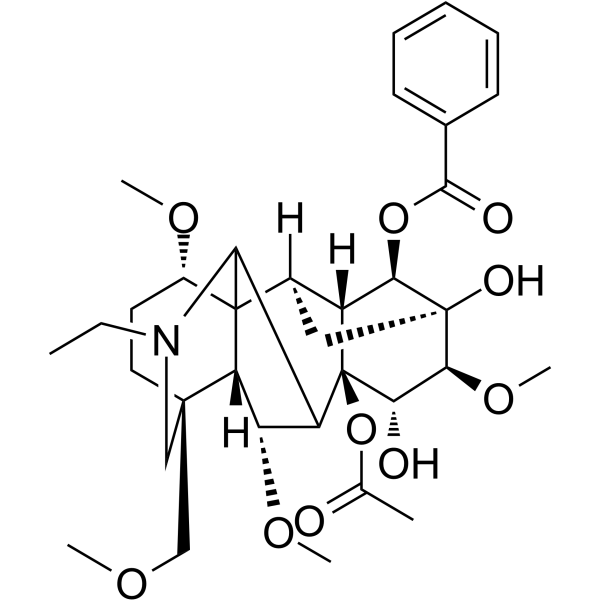 3-Deoxyaconitine Chemical Structure 3-Deoxyaconitine (Synonyms: 3-脱氧乌头碱)