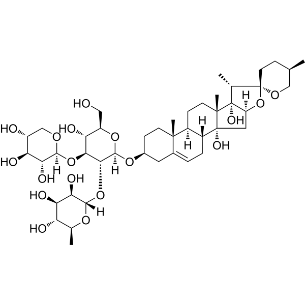 Cixiophiopogon A Chemical Structure Cixiophiopogon A (Synonyms: 慈溪麦冬皂苷A)