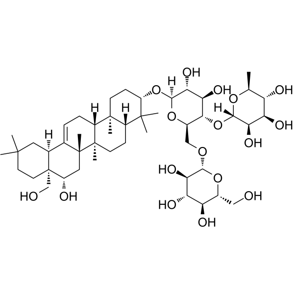 Saikosaponin F Chemical Structure Saikosaponin F (Synonyms: 柴胡皂苷 F)