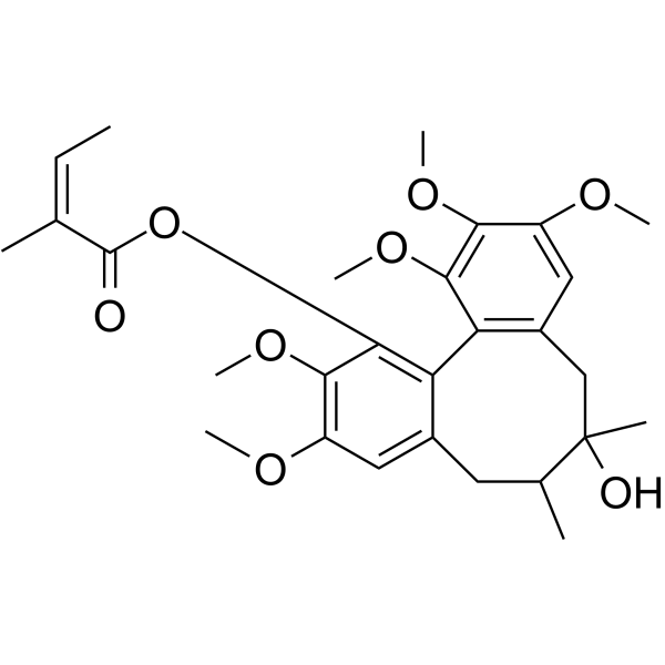 Angeloylgomisin H Chemical Structure Angeloylgomisin H (Synonyms: 当归酰戈米辛 H)
