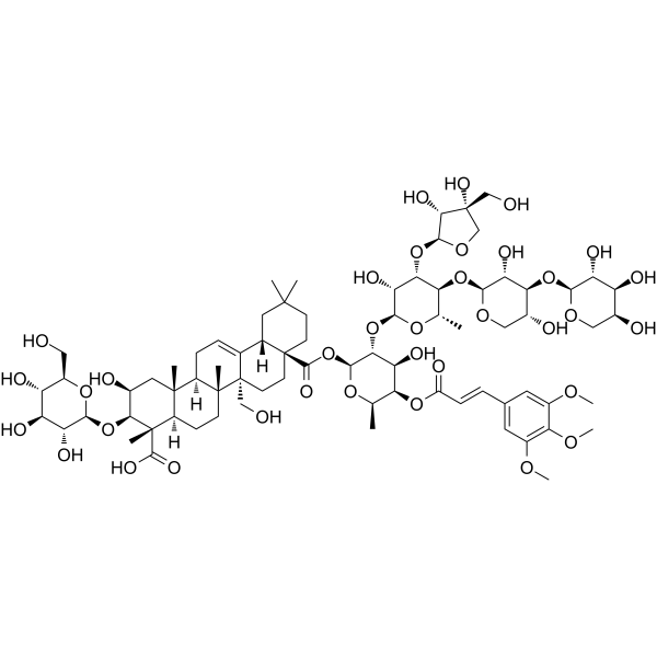 Polygalasaponin XXXI Chemical Structure Polygalasaponin XXXI (Synonyms: Onjisaponin F)
