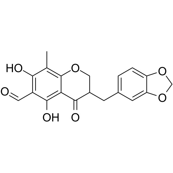6-Formyl-isoophiopogonanone A Chemical Structure 6-Formyl-isoophiopogonanone A (Synonyms: 6-醛基异麦冬黄烷酮A)