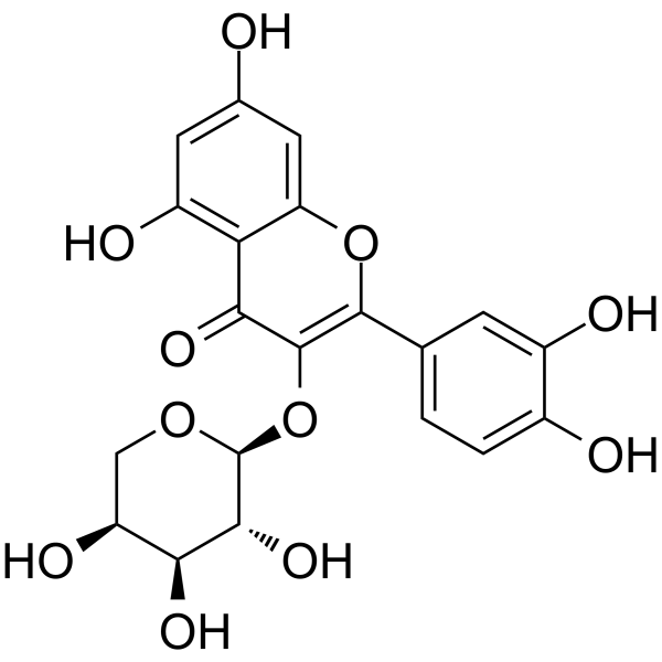Guaijaverin Chemical Structure Guaijaverin (Synonyms: 番石榴苷)