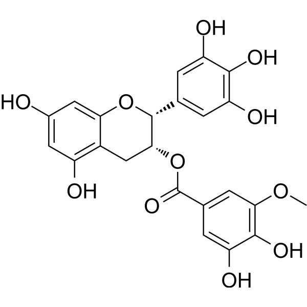 (-)-Epigallocatechin-3-(3''-O-methyl) gallate Chemical Structure (-)-Epigallocatechin-3-(3