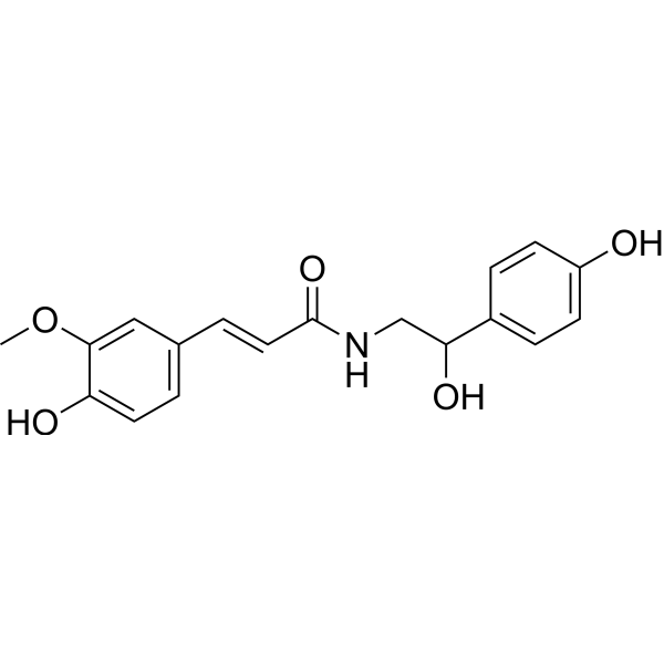 N-Feruloyloctopamine Chemical Structure N-Feruloyloctopamine