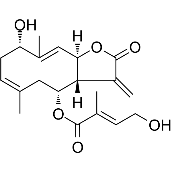 Eupalinolide K Chemical Structure Eupalinolide K (Synonyms: 野马追内酯 K)