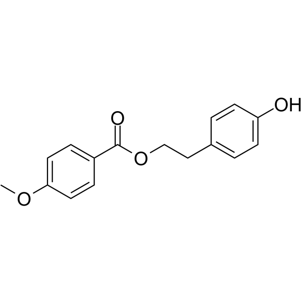 p-Hydroxyphenethyl anisate Chemical Structure p-Hydroxyphenethyl anisate (Synonyms: 4-Hydroxyphenethyl anisate)