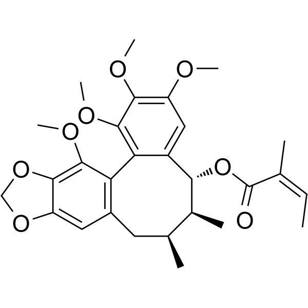 Angeloylgomisin O Chemical Structure Angeloylgomisin O (Synonyms: 当归酰戈米辛 O)
