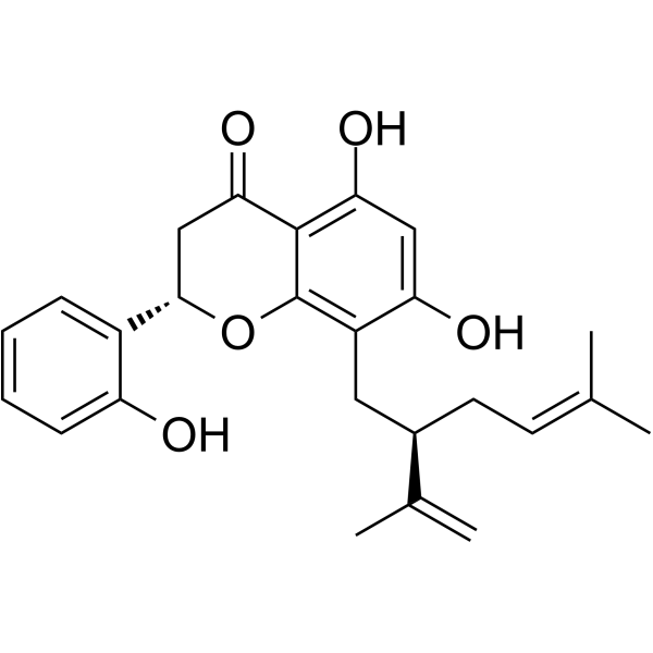 Kushenol A Chemical Structure Kushenol A (Synonyms: Leachianone E)