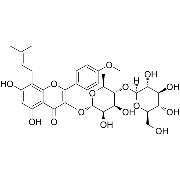 Baohuoside VII Chemical Structure Baohuoside VII (Synonyms: 宝藿苷)