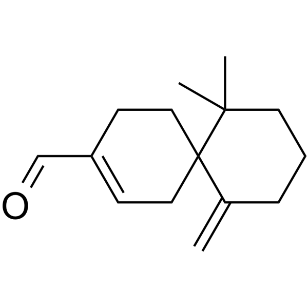Chamigrenal Chemical Structure Chamigrenal (Synonyms: 恰米醛;花柏醛)