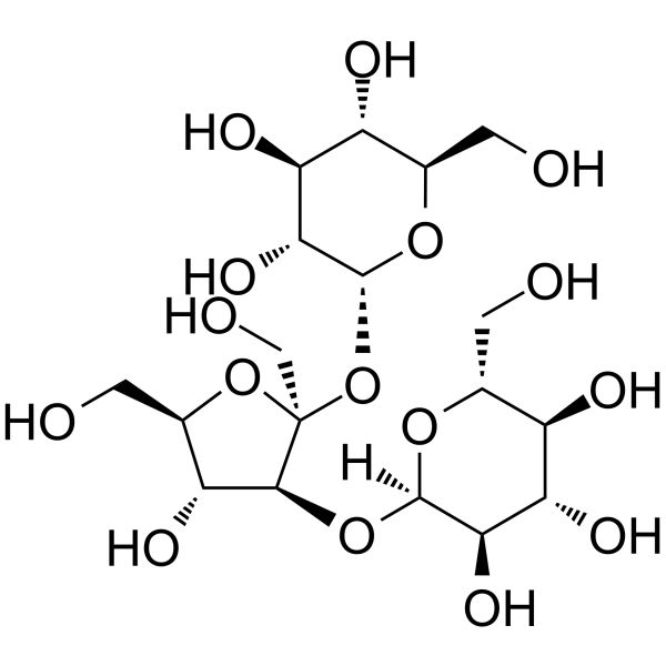 D-(+)-Melezitose Chemical Structure D-(+)-Melezitose (Synonyms: (+)-Melezitose; D-Melezitose)