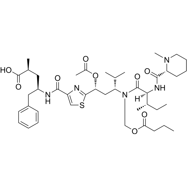 Tubulysin E Chemical Structure Tubulysin E (Synonyms: 微管蛋白抑制剂 E)