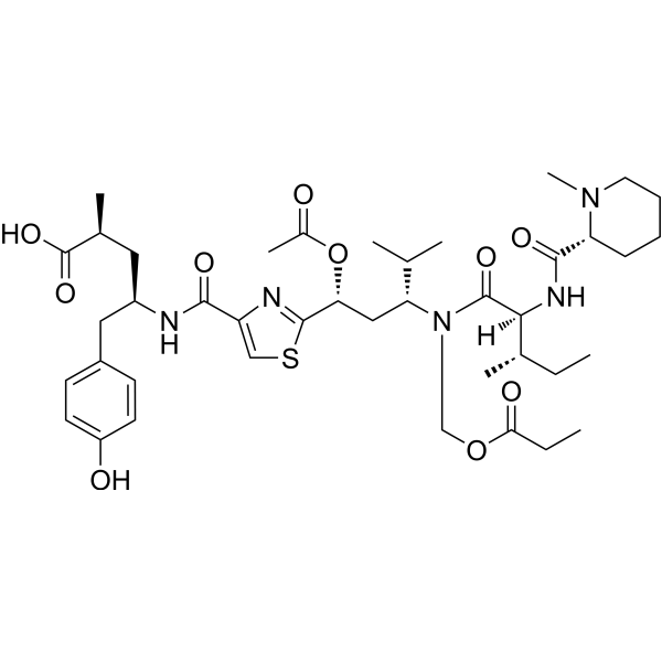 Tubulysin C Chemical Structure Tubulysin C (Synonyms: 微管蛋白抑制剂 C)