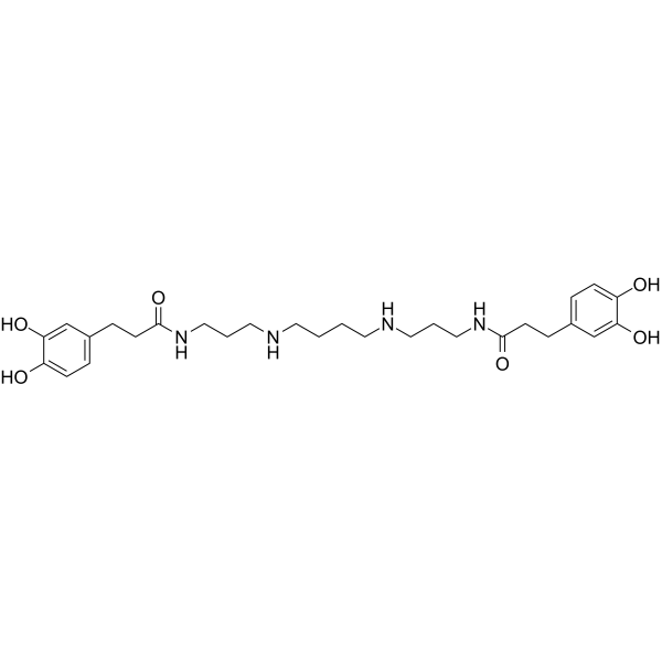 Kukoamine A Chemical Structure Kukoamine A (Synonyms: 地骨皮甲素)